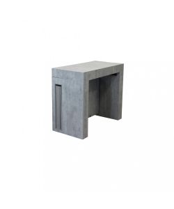 Cosma Tavolo Consolle Allungabile Grigio Effetto Cemento 45/300 x 90 cm