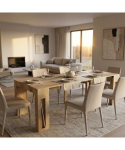 Cosma Tavolo Consolle Allungabile Naturale 45-300 x 90 cm Moderno