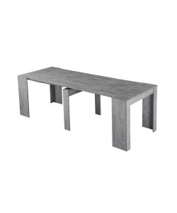 Cosma Tavolo Consolle Allungabile Grigio Effetto Cemento 50/300x90 cm