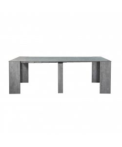 Cosma Tavolo Consolle Allungabile Grigio Effetto Cemento 50/300x90 cm