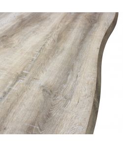 Cosma Tavolo Naturale Nodato 160 x 90 cm Fisso Rettangolare Marrone Chiaro