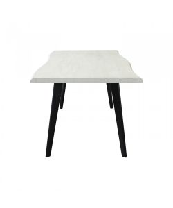 Cosma Tavolo Bianco Effetto Legno 160x90 cm Fisso Moderno Rettangolare