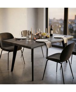 Cosma Tavolo Antracite Effetto Legno 160x90 cm Fisso Moderno Rettangolare