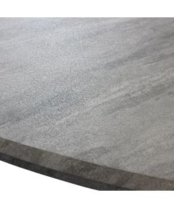 Cosma Tavolo Effetto Pietra 160x90 cm Grigio Rettangolare Fisso