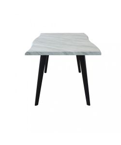 Cosma Tavolo Effetto Pietra 160x90 cm Grigio Rettangolare Fisso