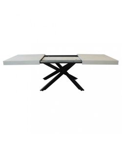 Cosma Tavolo Allungabile Bianco Effetto Legno 160/240 x 90 cm Moderno