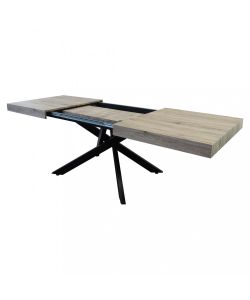 Cosma Tavolo Allungabile Naturale 160/240 cm Struttura Nera Venature
