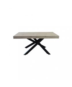 Cosma Tavolo Allungabile Naturale 160/240 cm Struttura Nera Venature