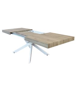 Cosma Tavolo Allungabile Naturale 160/240 cm Struttura Bianca Rettangolare