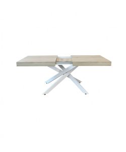 Cosma Tavolo Allungabile Naturale 160/240 cm Struttura Bianca Rettangolare