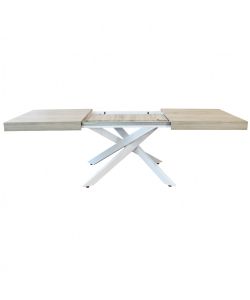 Cosma Tavolo Allungabile Naturale 160/240 cm Struttura Bianca Rettangolare
