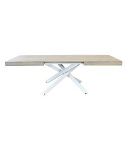 Cosma Tavolo Allungabile Naturale 160/240 cm Struttura Bianca Rettangolare