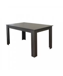Cosma Tavolo Allungabile Antracite 140/190 x 90 cm Effetto Legno