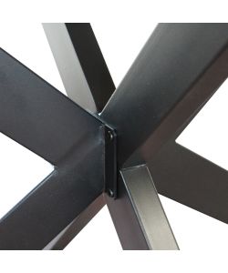 Cosma Tavolo FLOYD Bianco Effetto Legno 160x90 cm Struttura Nera