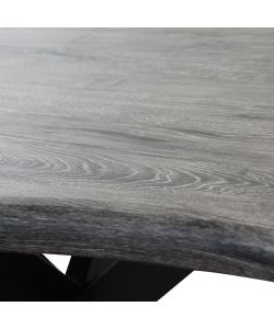 Cosma Tavolo Antracite Effetto Legno 160x90 cm Struttura Nera