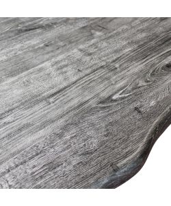 Cosma Tavolo Antracite Effetto Legno 160x90 cm Struttura Nera