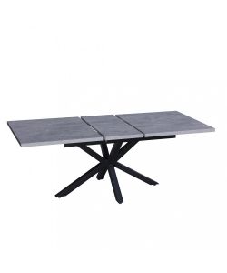 Cosma Tavolo Allungabile Grigio 160/200 x 90 cm in Melamina Moderna