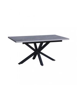 Cosma Tavolo Allungabile Grigio 160/200 x 90 cm in Melamina Moderna