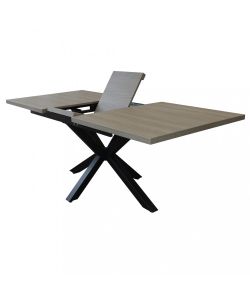 Cosma Tavolo Allungabile Grigio 160/200 x 90 cm in Melamina Moderna