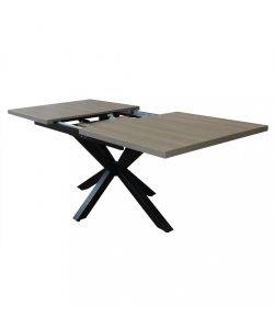 Cosma Tavolo Allungabile Grigio 160/200 x 90 cm in Melamina Moderna