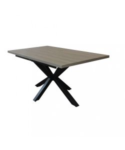 Cosma Tavolo Allungabile Grigio 160/200 x 90 cm in Melamina Moderna