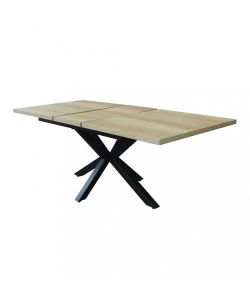 Cosma Tavolo Allungabile Naturale 160/200 x 90 cm Struttura Nera