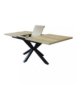 Cosma Tavolo Allungabile Naturale 160/200 x 90 cm Struttura Nera