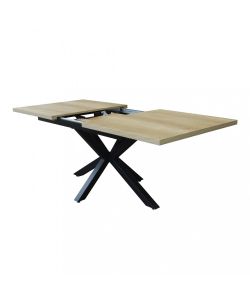 Cosma Tavolo Allungabile Naturale 160/200 x 90 cm Struttura Nera