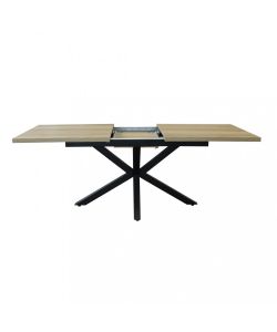 Cosma Tavolo Allungabile Naturale 160/200 x 90 cm Struttura Nera