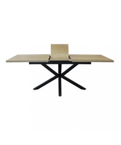 Cosma Tavolo Allungabile Naturale 160/200 x 90 cm Struttura Nera
