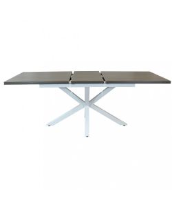 Cosma Tavolo Allungabile Antracite 160/200x90 cm Effetto Legno Struttura Bianca