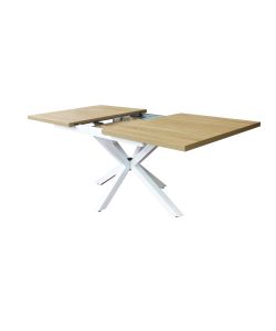 Cosma Tavolo Allungabile Rettangolare 160/200 cm Naturale Struttura Bianca