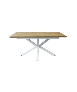 Cosma Tavolo Allungabile Rettangolare 160/200 cm Naturale Struttura Bianca