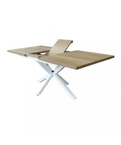 Cosma Tavolo Allungabile Naturale con Venature 160/200 x 90 cm Bianco
