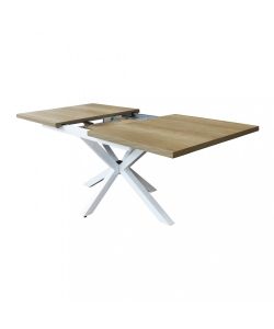 Cosma Tavolo Allungabile Naturale con Venature 160/200 x 90 cm Bianco