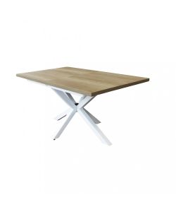 Cosma Tavolo Allungabile Naturale con Venature 160/200 x 90 cm Bianco