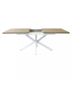 Cosma Tavolo Allungabile Naturale con Venature 160/200 x 90 cm Bianco