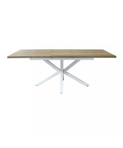 Cosma Tavolo Allungabile Naturale con Venature 160/200 x 90 cm Bianco