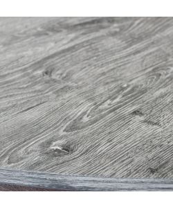 Cosma Tavolo Rotondo Allungabile Antracite Effetto Legno 120/160 cm