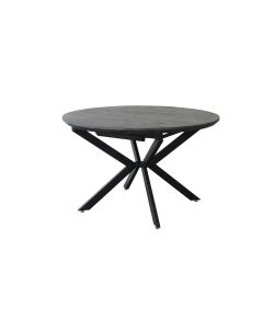 Cosma Tavolo Rotondo Allungabile Antracite Effetto Legno 120/160 cm