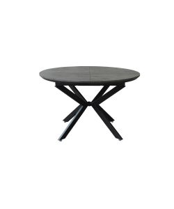 Cosma Tavolo Rotondo Allungabile Antracite Effetto Legno 120/160 cm