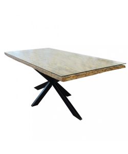 Cosma Tavolo Allungabile 200x100 cm Legno Vetro Naturale Moderno