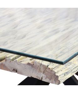 Cosma Tavolo Allungabile 200x100 cm Legno Vetro Naturale Moderno