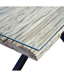 Cosma Tavolo Allungabile 200x100 cm Legno Vetro Naturale Moderno