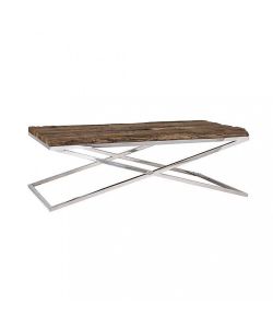 Cosma Tavolino Fisso Marrone 130x70 cm in Legno Moderno