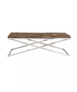 Cosma Tavolino Fisso Marrone 130x70 cm in Legno Moderno