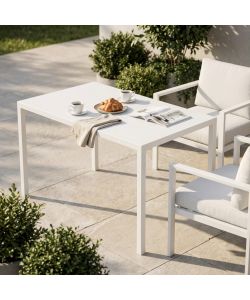 Cosma Tavolo Autolivellante Bianco Rettangolare 80x120x76 cm Moderno