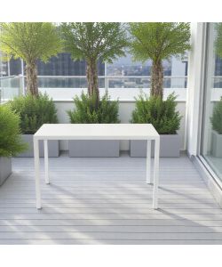 Cosma Tavolo Autolivellante Bianco Rettangolare 80x120x76 cm Moderno