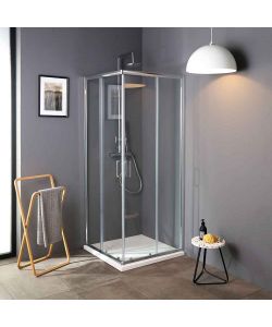 Box Doccia Lima Quadrato 70x70 cm Cristallo Trasparente Cromo