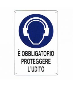 Cartello Protezione Udito 20X 30 Alluminio